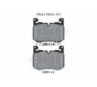 Pastiglie freno 2265101 TEXTAR per JAGUAR LAND ROVER