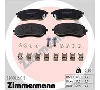 ZIMMERMANN 22660.210.2 Kit pastiglie freni