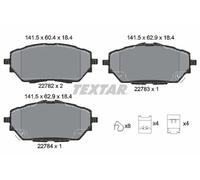Set di pastiglie freno TEXTAR 2278201, anteriore