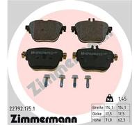 Pastiglie freno 22792.175.1 ZIMMERMANN per MERCEDES-BENZ CLASSE E All-Terrain