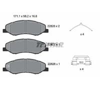 Set di pastiglie freno TEXTAR 2282601, anteriore