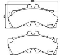 Textar Kit pastiglie freni 2283301 freno a disco anteriore per LEXUS LC/LS
