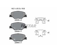 Textar Kit pastiglie freni 2283801 anteriore per Opel Insignia B
