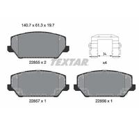 Pastiglie freno 2285501 TEXTAR per HYUNDAI KIA