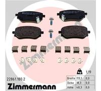 Pastiglie freno 22861.180.2 ZIMMERMANN per MERCEDES-BENZ CLASSE X