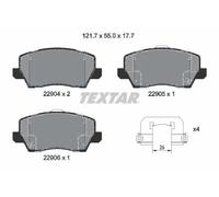 Textar Kit pastiglie freni 2290401 frontale per Kia Picanto III