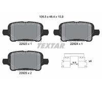 TEXTAR 2292301 Kit pastiglie freni
