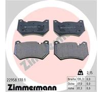 Pastiglie freno 22958.170.1 ZIMMERMANN per AUDI Q5 Q5 Sportback Q5 Van