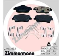 ZIMMERMANN 22997.185.2 Kit pastiglie freni