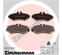 ZIMMERMANN 23021.190.1 Kit pastiglie freni