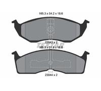 Pastiglie freno 2304301 TEXTAR per CHRYSLER DODGE PLYMOUTH