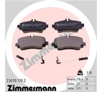 Pastiglie freno 23070.170.2 ZIMMERMANN per MERCEDES-BENZ CLASSE A
