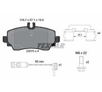 Pastiglie freno 2307005 TEXTAR per MERCEDES-BENZ VANEO