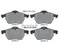 TEXTAR 2311701 Pastiglie freno anteriore per 9-5 9-3 Astra Zafira