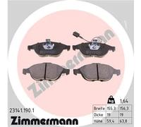 Pastiglie freno 23141.190.1 ZIMMERMANN per LANCIA ALFA ROMEO