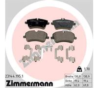 ZIMMERMANN 23144.195.1 Kit pastiglie freni