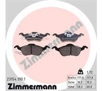 ZIMMERMANN 23154.190.1 Kit pastiglie freni
