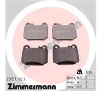Pastiglie freno 23157.160.1 ZIMMERMANN per MERCEDES-BENZ CLASSE M