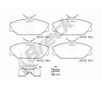 Pastiglie freno 23172 00 702 00 BRECK per RENAULT LAGUNA I Grandtour LAGUNA I