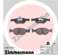 Pastiglie freno 23181.175.1 ZIMMERMANN per LANCIA FIAT