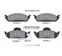 Textar 2319303 Kit Pastiglie Freno Freni a Disco Frontale per Mercedes-Benz W163