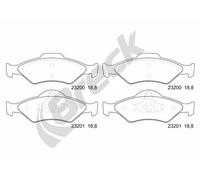 Pastiglie freno 23200 00 702 00 BRECK per FORD ESCORT VI ESCORT VI Turnier KA