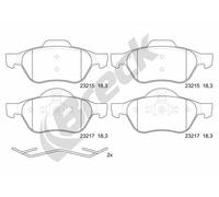Pastiglie freno 23215 00 701 00 BRECK per RENAULT LAGUNA II LAGUNA II Grandtour