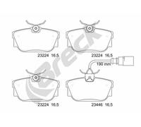 Set di pastiglie freno BRECK 23224 00 702 10, posteriore