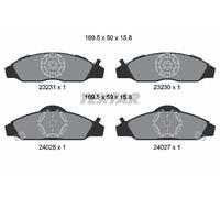 Pastiglie freno 2323101 TEXTAR per SSANGYONG DAEWOO