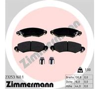 Pastiglie freno 23253.160.1 ZIMMERMANN per SUZUKI OPEL SUBARU