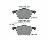 Set di pastiglie freno TEXTAR 2326903, fronte