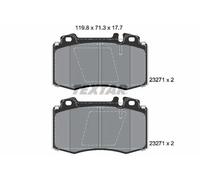 Set di pastiglie freno TEXTAR 2327102, fronte