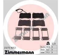 ZIMMERMANN 23273.160.2 Kit pastiglie freni