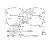Pastiglie freno 23277 00 701 10 BRECK per CITROËN C5 I Break C5 II C5 II Break