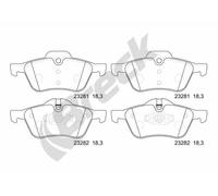 Set di pastiglie freno BRECK 23281 00 701 00, fronte