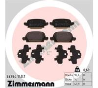 ZIMMERMANN 23284.140.1 Kit pastiglie freni