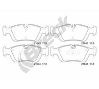 Pastiglie freno 23287 00 701 00 BRECK per BMW Z3 Roadster 3 Coupé 3 Touring 3