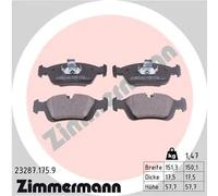 ZIMMERMANN 23287.175.9 Kit pastiglie freni