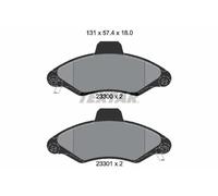 Pastiglie freno 2330002 TEXTAR per FORD ESCORT VI ESCORT VI Turnier