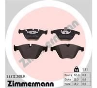Pastiglie freno 23312.200.9 ZIMMERMANN per BMW 3 Cabriolet 7 5 5 Touring 3 6
