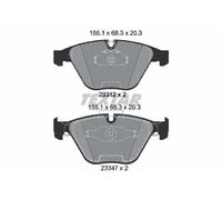 Set di pastiglie freno TEXTAR 2331207, anteriore