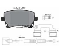 Pastiglie freno 2332603 TEXTAR per VW BENTLEY