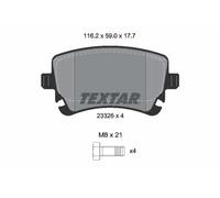 Pastiglie freno 2332611 TEXTAR per BENTLEY CONTINENTAL Cabriolet FLYING SPUR