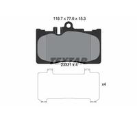 Textar 2333102 Kit Pastiglie Freno Freni a Disco Frontale per Lexus Ls F3