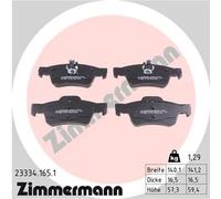 Pastiglie freno 23334.165.1 ZIMMERMANN per MERCEDES-BENZ CLASSE S Coupé CLASSE S