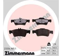 Pastiglie freno 23334.965.1 ZIMMERMANN per MERCEDES-BENZ CLASSE S Coupé CLASSE S