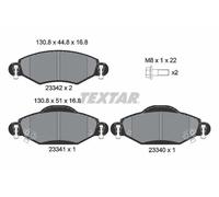 Set di pastiglie freno TEXTAR 2334001, anteriore