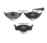 Textar 2339502 Kit Pastiglie Freno Freni a Disco Frontale per Audi A2 8Z0