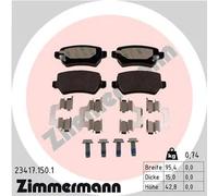 ZIMMERMANN 23417.150.1 Kit pastiglie freni