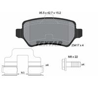 Pastiglie freno 2341702 TEXTAR